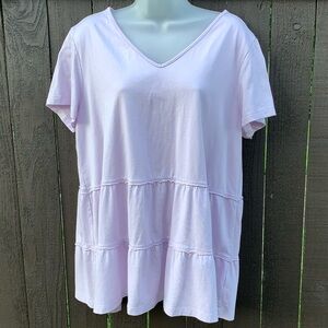 New without tags Studio 1886 lavender tiered top XL